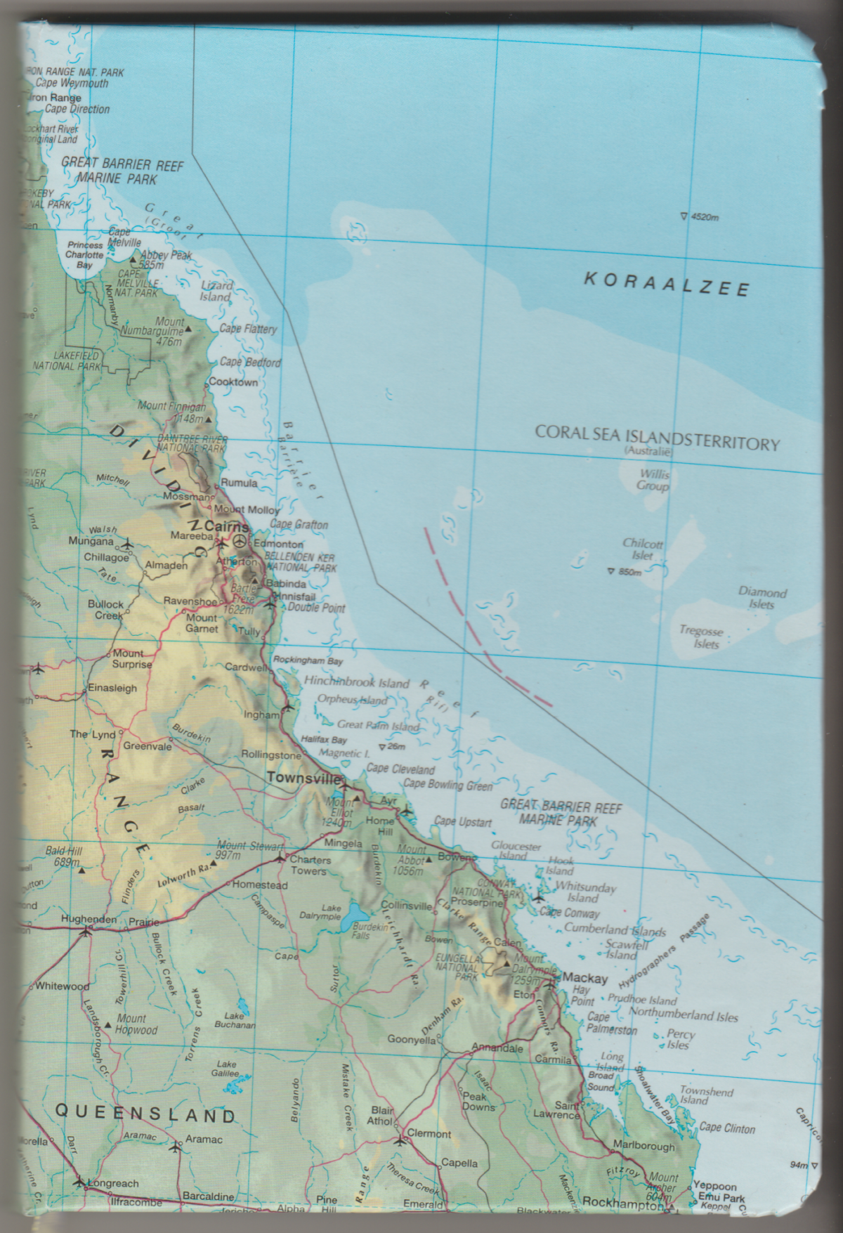 Notitieboek met landkaart naar keuze