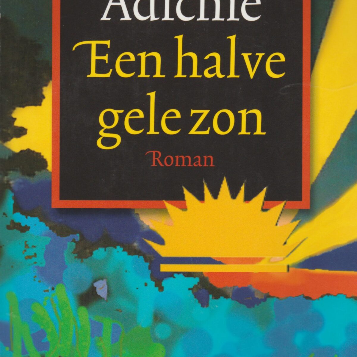 Een halve gele zon