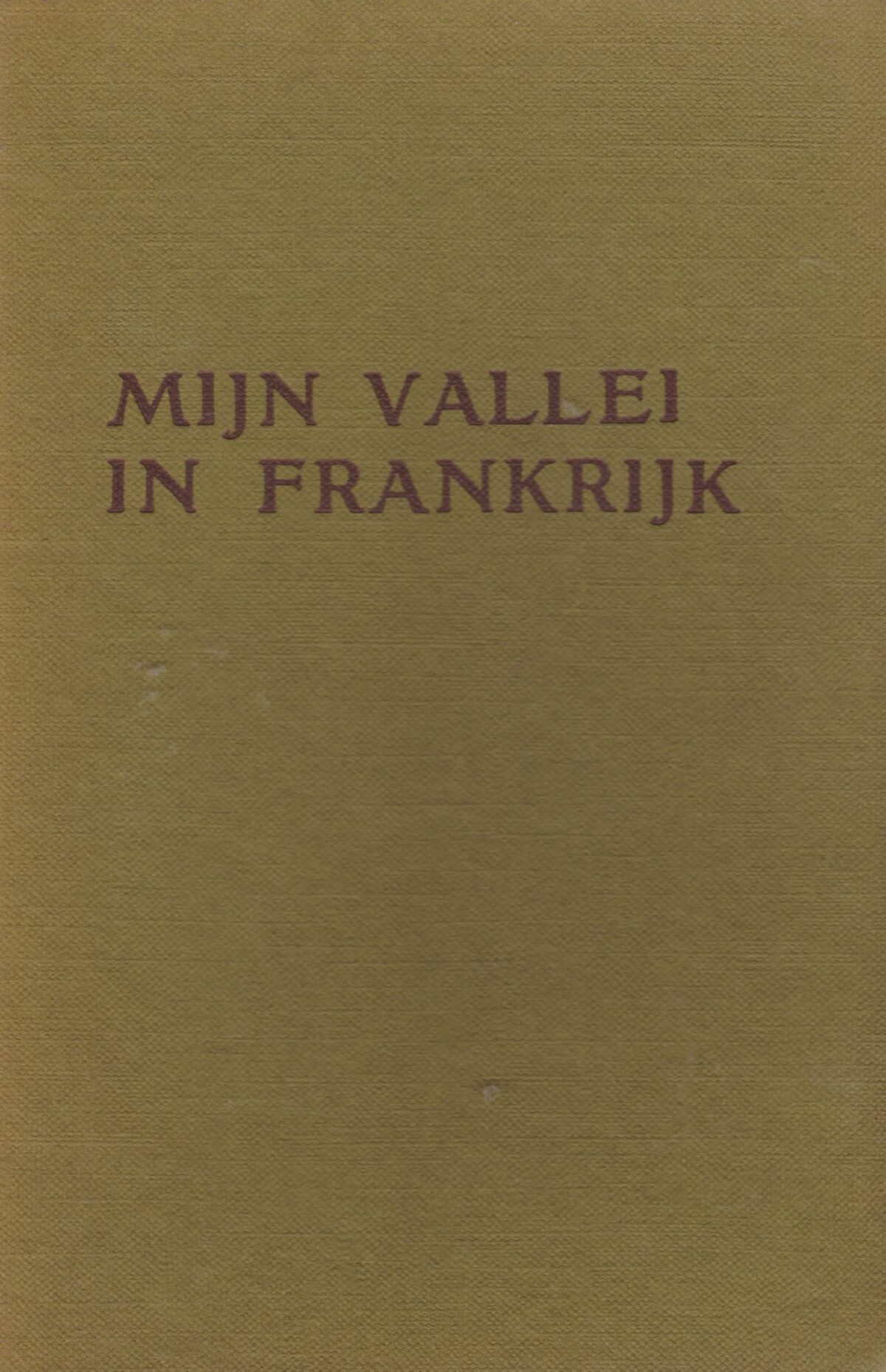 Mijn vallei in Frankrijk