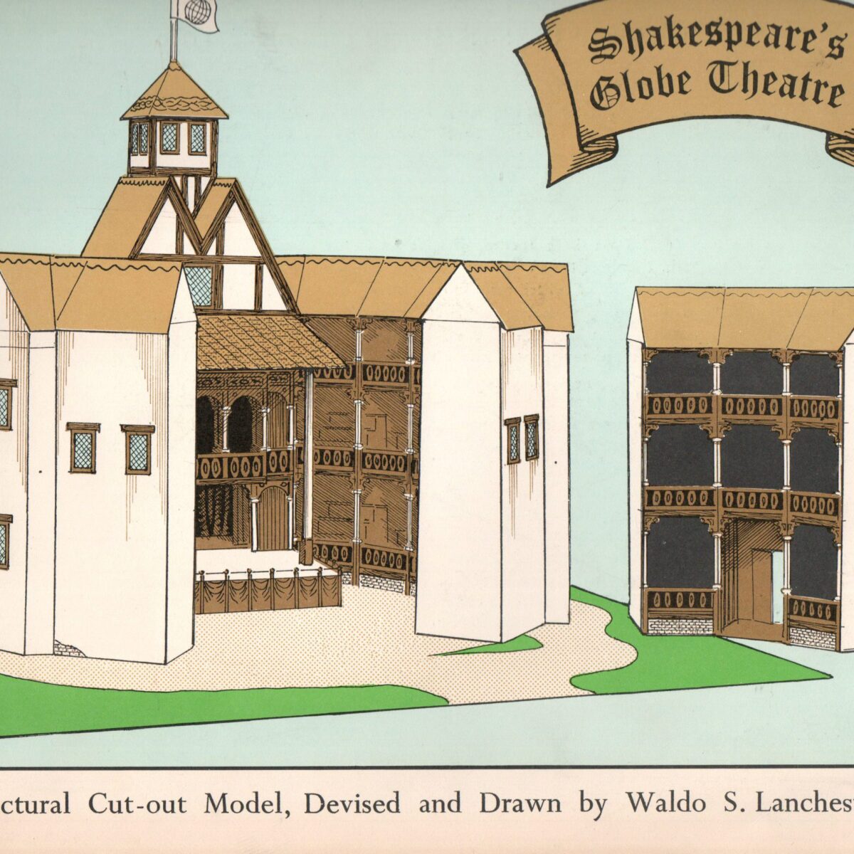 Shakespeare's Globe Theatre - A Conjectural Cut-out Model -