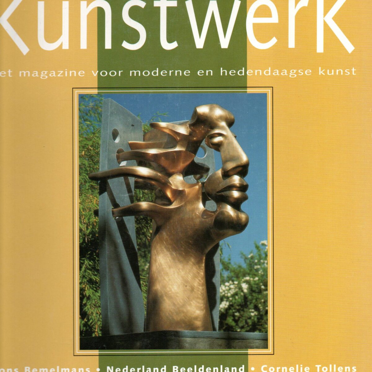 Kunstwerk - zomer 1998 - Fons Bemelmans, Nederland Beeldenland, Cornelie Tollens, Heren onder elkaar, Anneke van Brussel -