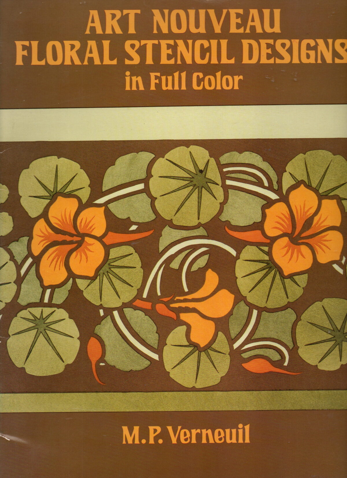 Art Nouveau Floral Stencil Designs - in Full Color -