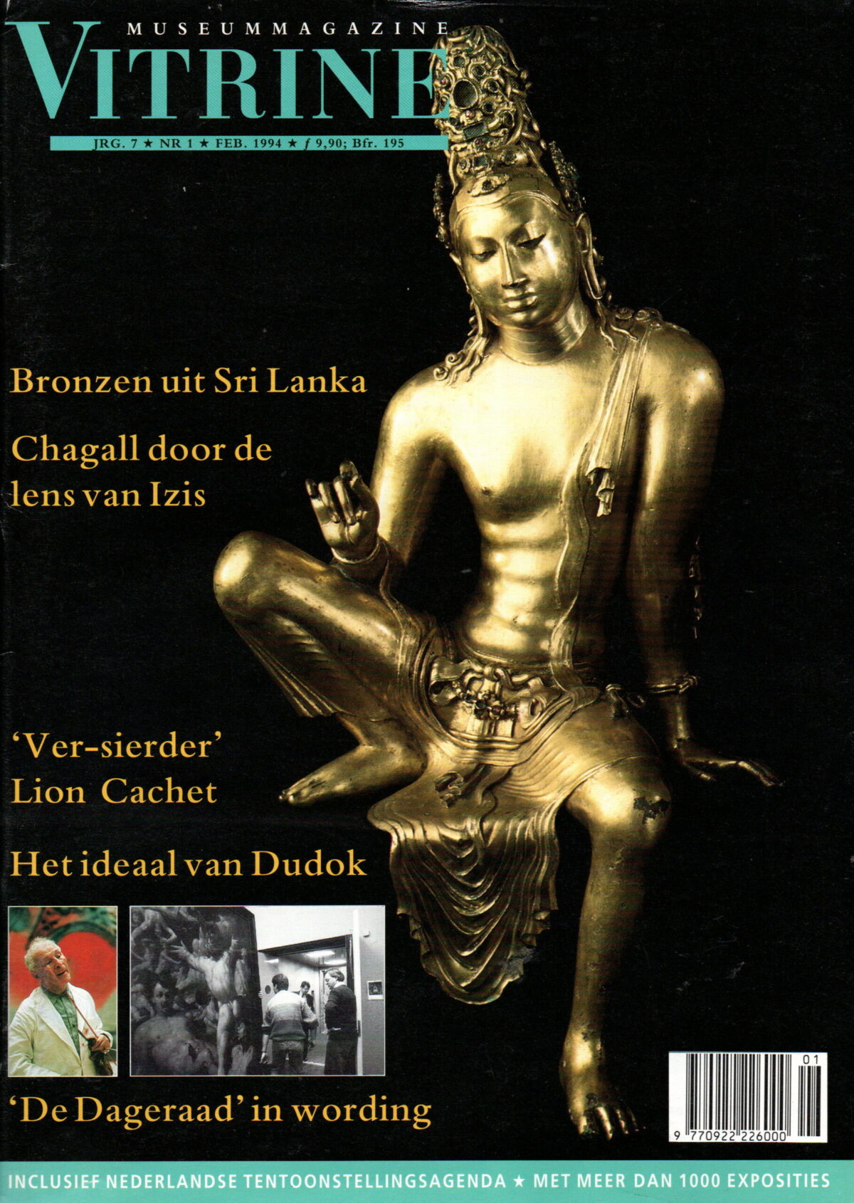 Scan_20240512-12-scaled Vitrine - Bronzen uit Sri Lanka, Chagall door de lens van Izis, 'Ver-sierder' Lion Cachet, Het ideaal van Dudok, 'De Dageraad' in wording -