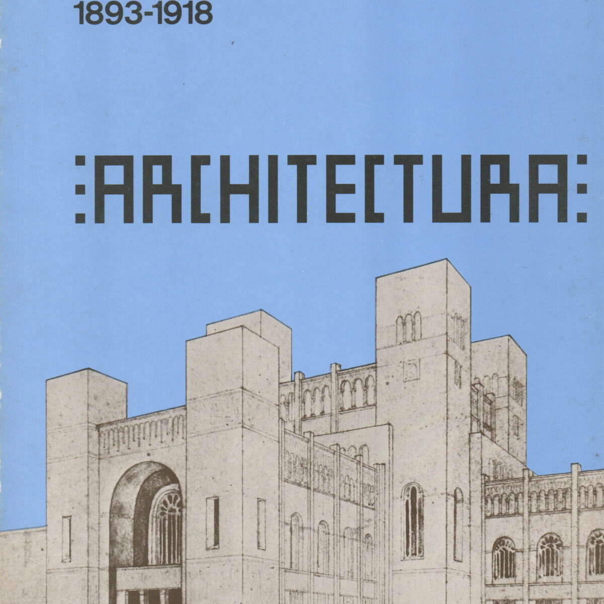 Nederlandse architectuur 1893-1918 :Architectura: